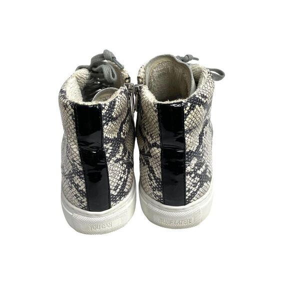 P448 Star2.0 mid top leather Sneakers in Silver‎ Python Sz 37 - Picture 4 of 11